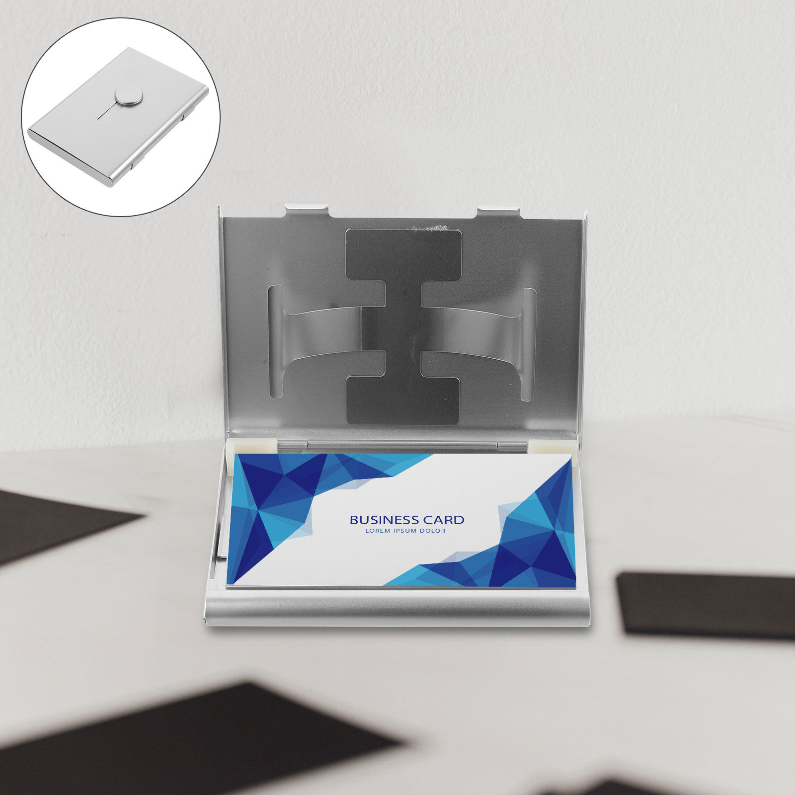 Travel Organizer Men - Premium Aluminium Alloy Business Card Holder