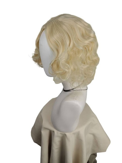 Short Platinum Blonde Curly Wi - Men'S Accessories In The 1920S recension och pris